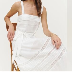 Reformation Edwina - white dress (new!)